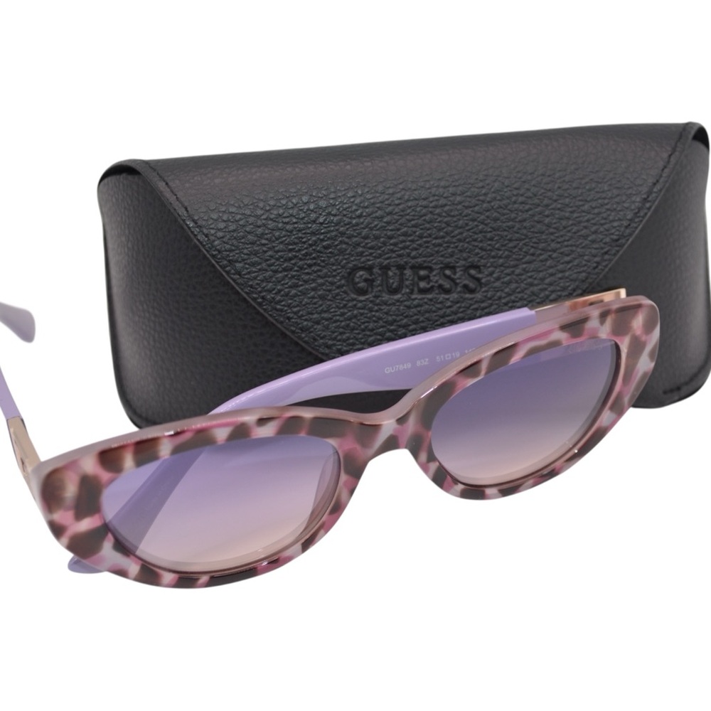 GUESS GU7849 Cat Eye Women’s Sunglasses | Violet Gradient | 51-19-140 | New - Picture 4 of 11
